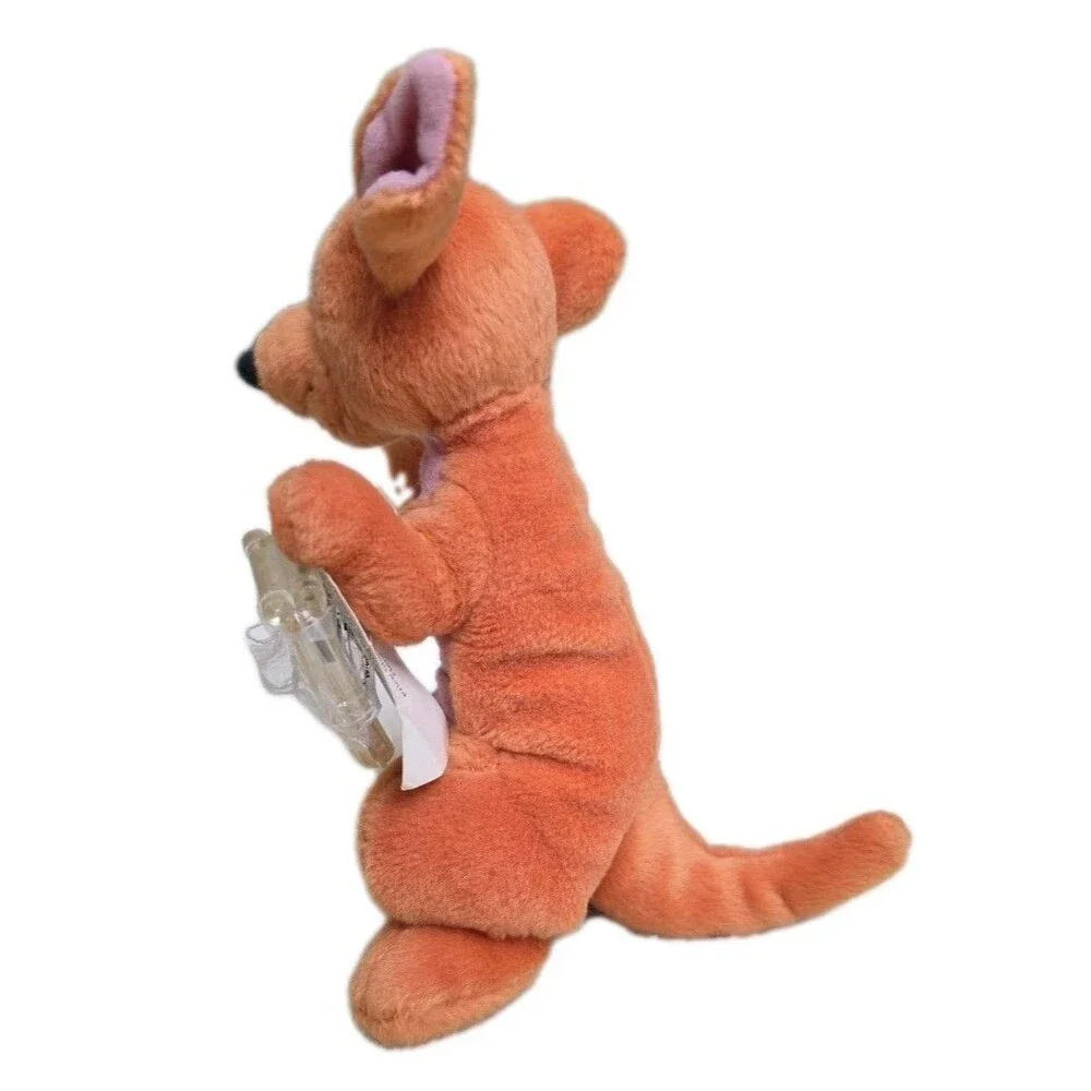 Walt Disney Mattel Winnie The Pooh Kanga+Roo Star Bean Beanbag Plush 7in NWT